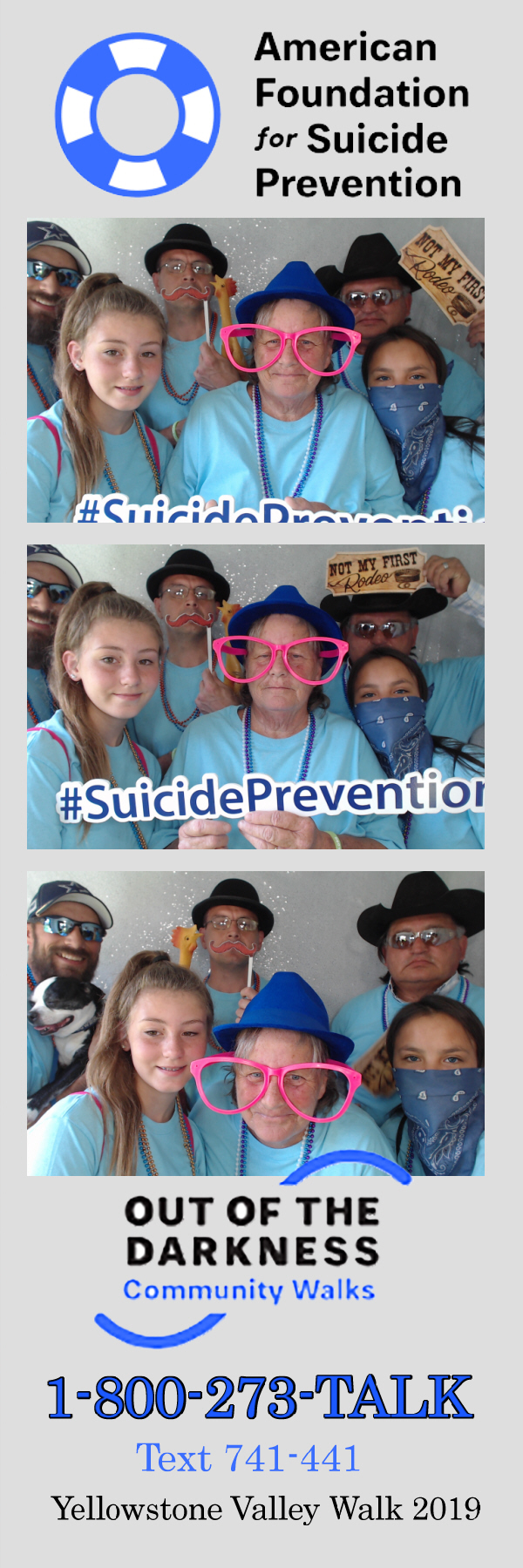 Out of the Darkness Walk 2019 | View more photos from the event at gallery.photoboothbillings.com/u/PhotoBoothBillings/Out-of-the-Darkness-Walk-2019